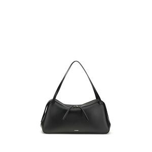 Jil Sander Black Calf Leather Bos Taurus Shoulder Women's Bag